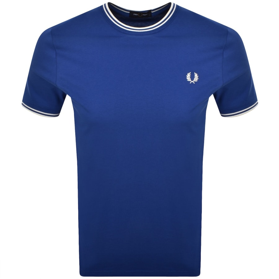 Fred Perry Twin Tipped T Shirt Blue | Mainline Menswear us